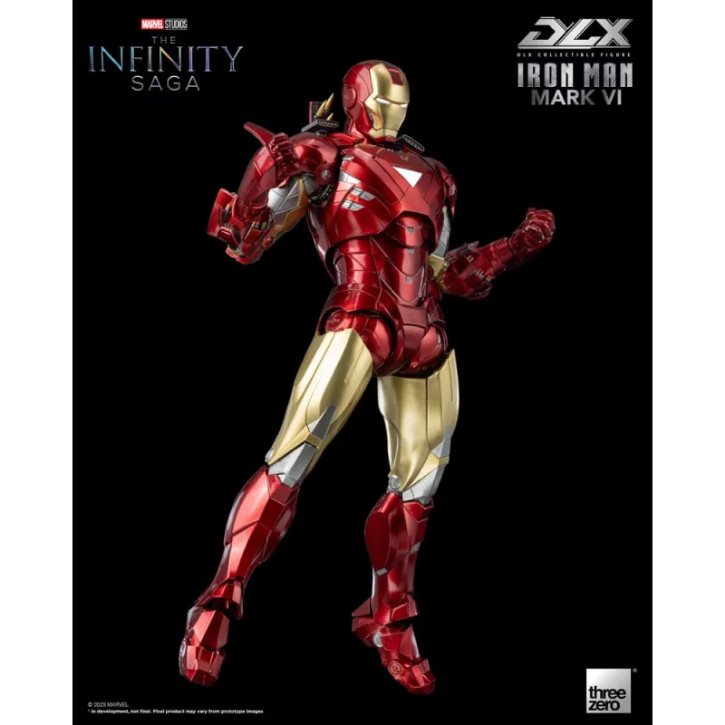 Marvel Studios The Infinity Saga Action Figurine 1/12 DLX Iron Man Mark 6 VI Threezero 17cm