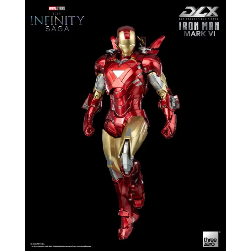 Marvel Studios The Infinity Saga Action Figurine 1/12 DLX Iron Man Mark 6 VI Threezero 17cm