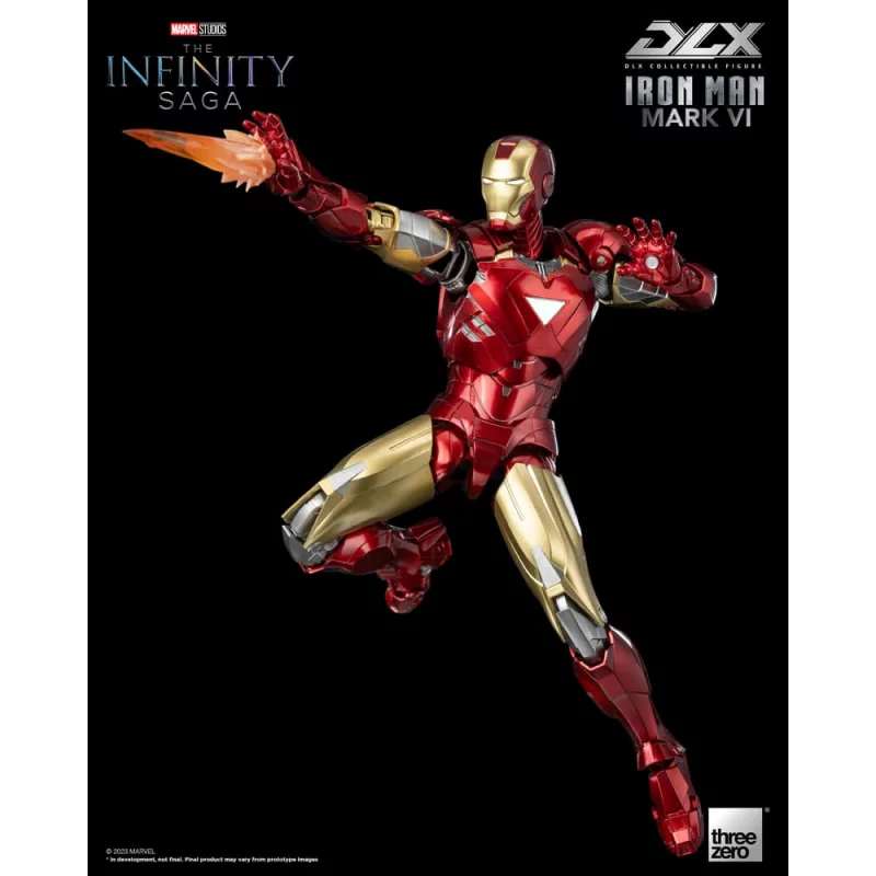Marvel Studios The Infinity Saga Action Figurine 1/12 DLX Iron Man Mark 6 VI Threezero 17cm