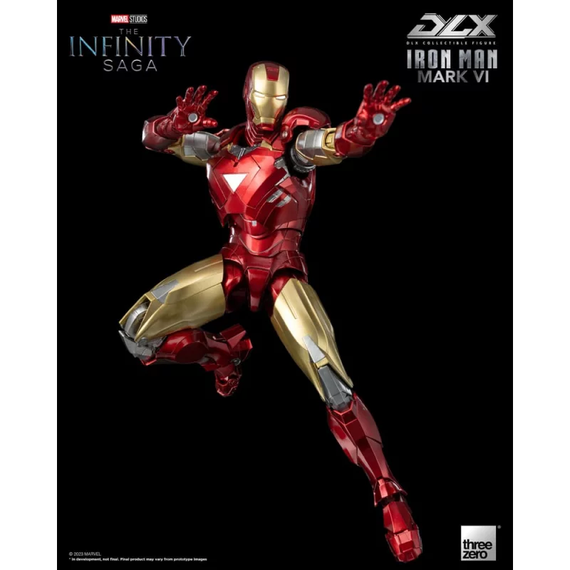 Marvel Studios The Infinity Saga Action Figurine 1/12 DLX Iron Man Mark 6 VI Threezero 17cm