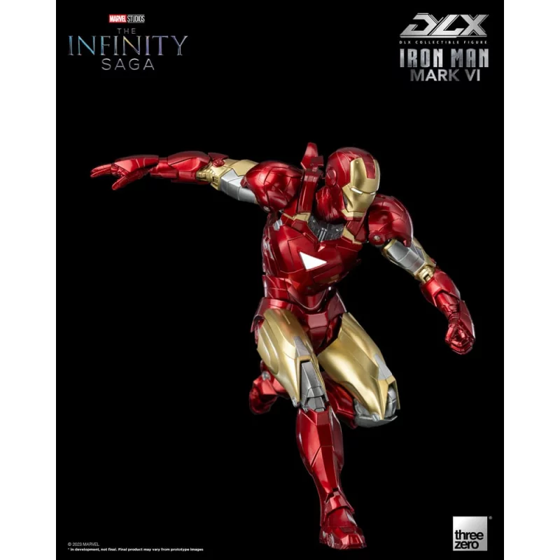Marvel Studios The Infinity Saga Action Figurine 1/12 DLX Iron Man Mark 6 VI Threezero 17cm