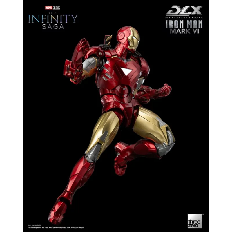 Marvel Studios The Infinity Saga Action Figurine 1/12 DLX Iron Man Mark 6 VI Threezero 17cm