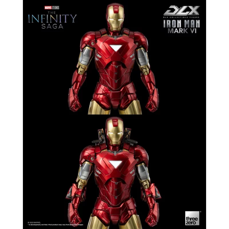Marvel Studios The Infinity Saga Action Figurine 1/12 DLX Iron Man Mark 6 VI Threezero 17cm