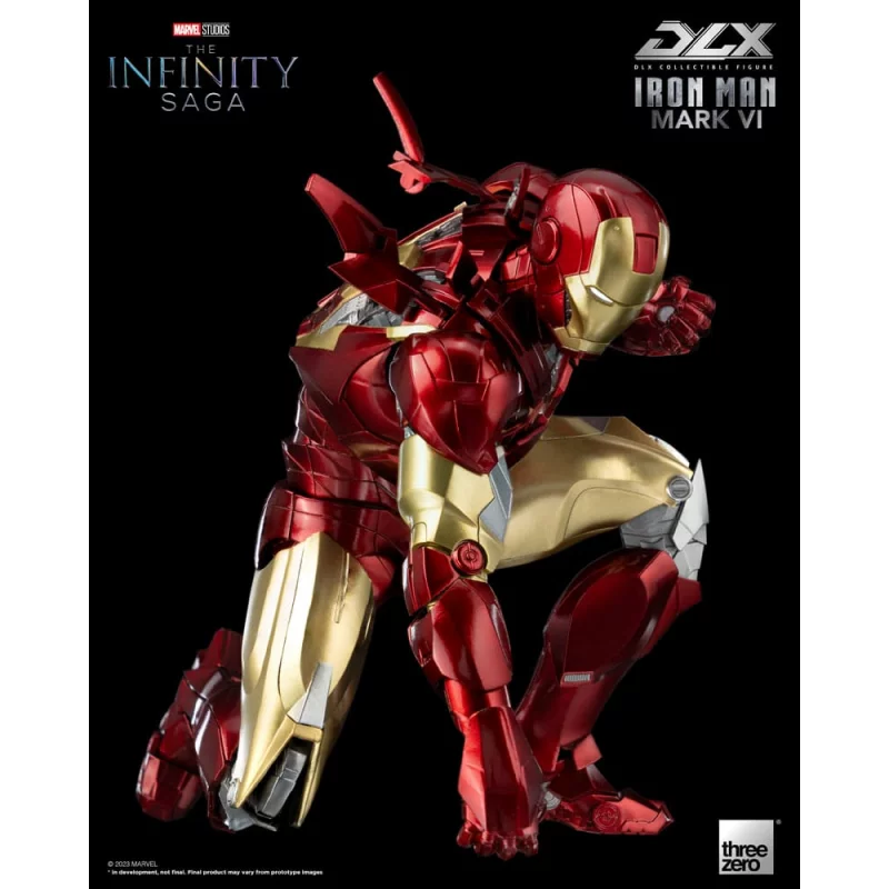 Marvel Studios The Infinity Saga Action Figurine 1/12 DLX Iron Man Mark 6 VI Threezero 17cm