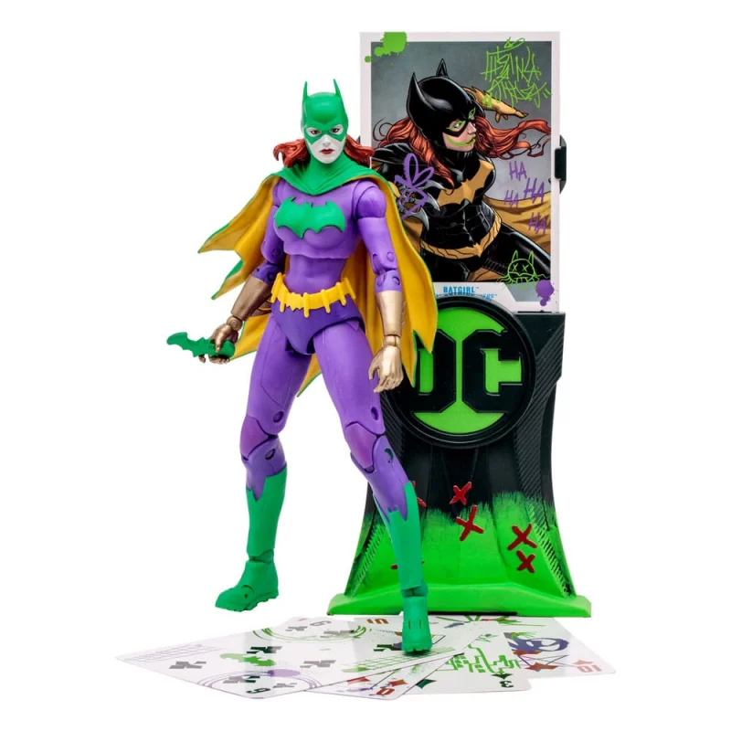 DC Multiverse Action Figure Batgirl Jokerized Three Jokers Gold