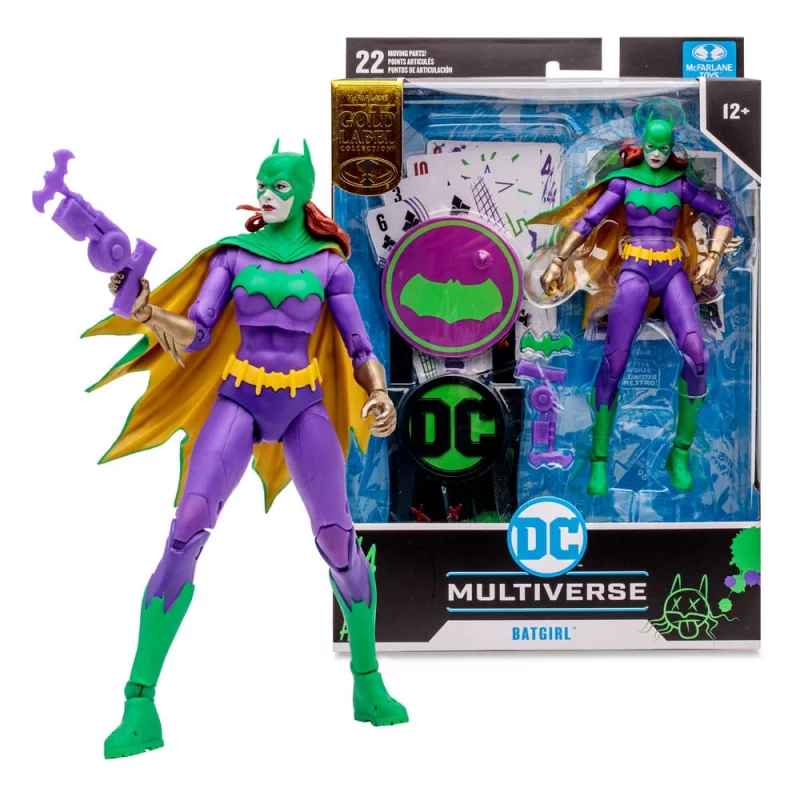 DC Multiverse Action Figure Batgirl Jokerized Three Jokers Gold