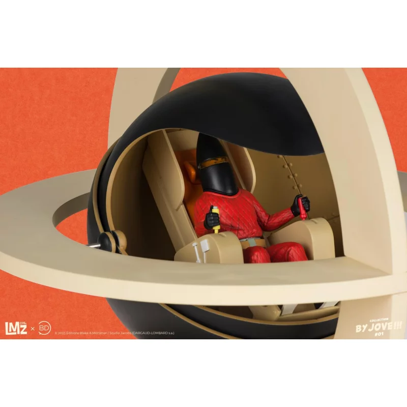 Blake &amp; Mortimer, Mortimer and the Chronoscaphe (Red jumpsuit) Statue 1/12 34cm