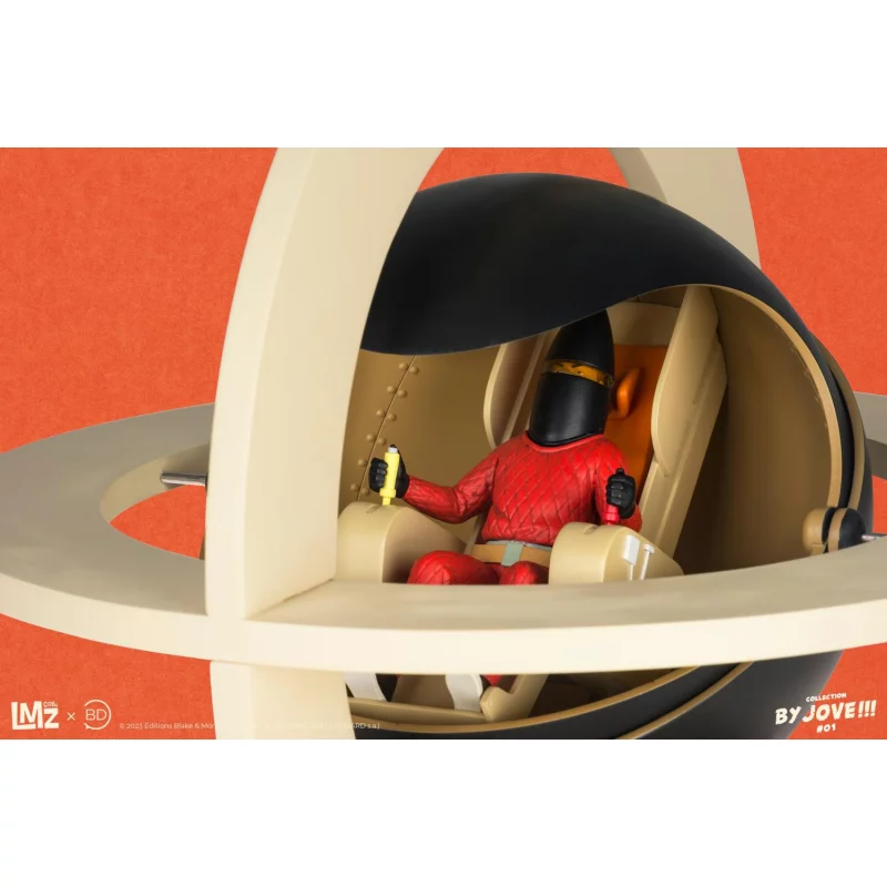 Blake &amp; Mortimer, Mortimer and the Chronoscaphe (Red jumpsuit) Statue 1/12 34cm