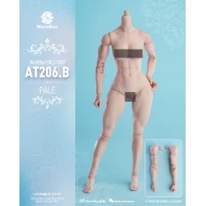 Girls Muscular Female Body Pale Worldbox AT206B-P 1/6