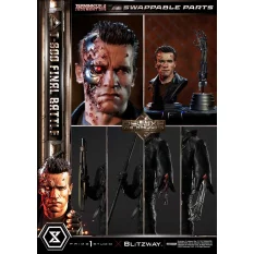 Terminator 2 Statue 1/3 T-800 Final Battle Deluxe Version 75cm