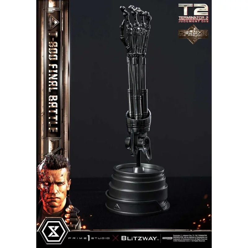 Terminator 2 Statue 1/3 T-800 Final Battle Deluxe Version 75cm