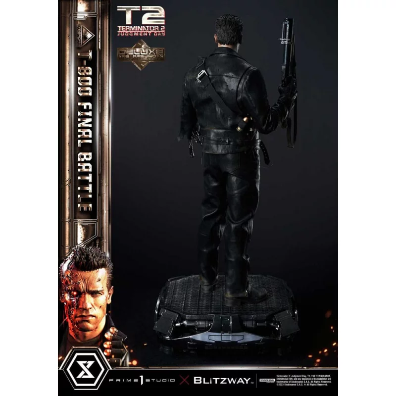 Terminator 2 Statue 1/3 T-800 Final Battle Deluxe Version 75cm