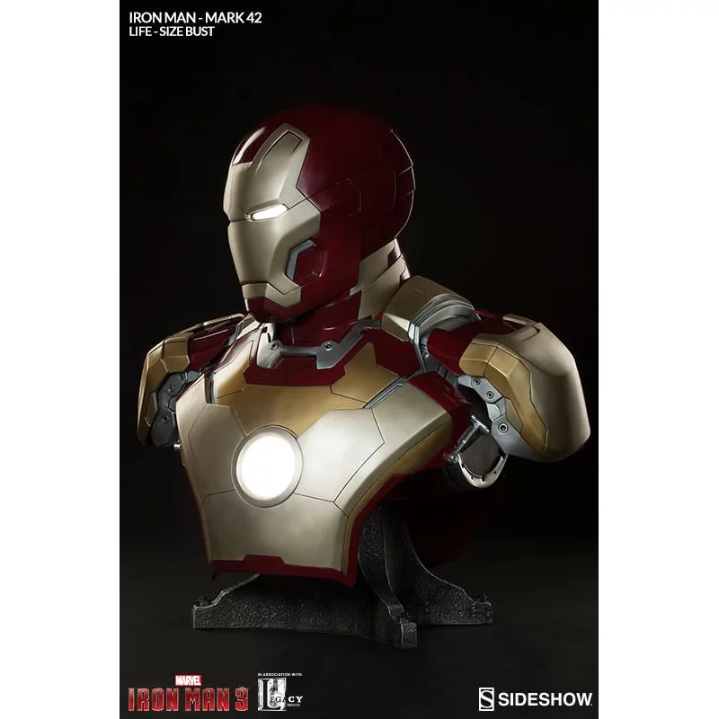 Marvel Iron Man Bust 1/1 Iron Man Mark 42 66cm