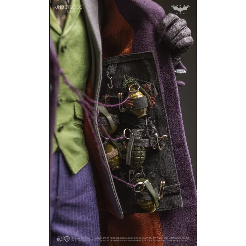 The Dark Knight Joker Heath Ledger (TYPE A) Hyperreal Figure Kojun Works JND Studios 1/6 Action Figure