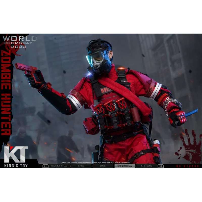 Apocalypse Zombie Hunter Collectible Action Figurine 1/6 KING&#039;S TOY KT8009
