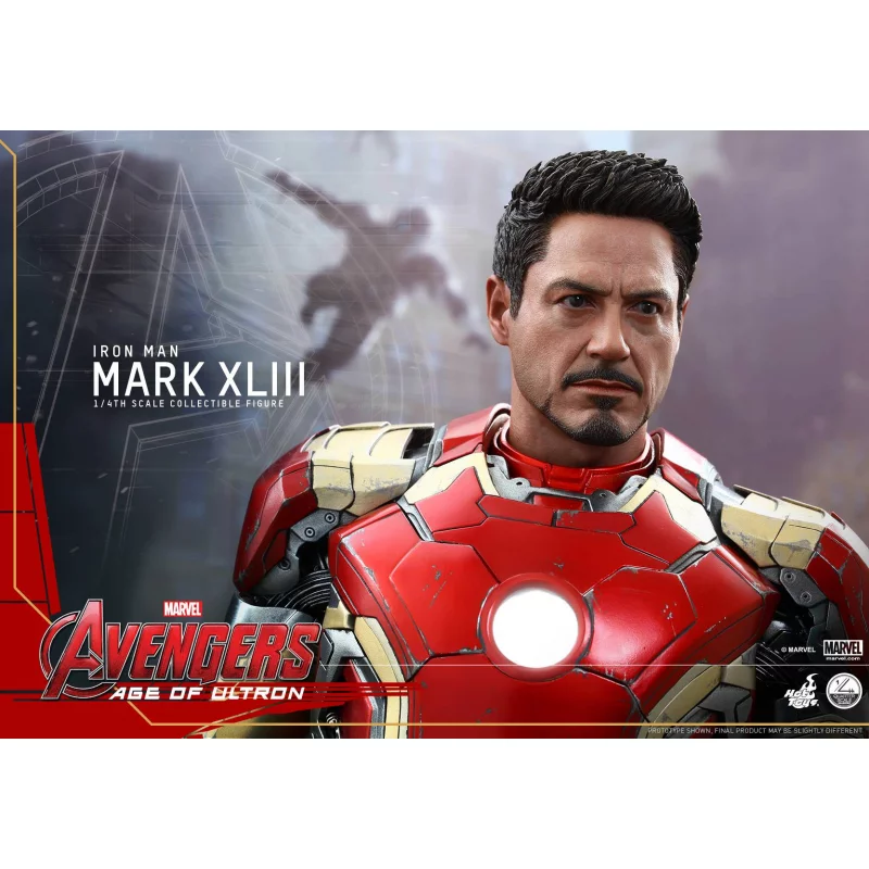 Hot Toys QS005 Avengers Age of Ultron Iron Man Mark XLIII 43 ( Robert Downey Jr. ) 1/4th scale Collectible Figure 49cm (Displayed)