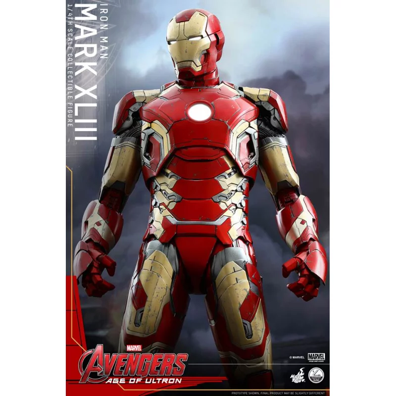 Hot Toys QS005 Avengers Age of Ultron Iron Man Mark XLIII 43 ( Robert Downey Jr. ) 1/4th scale Collectible Figure 49cm (Displayed)