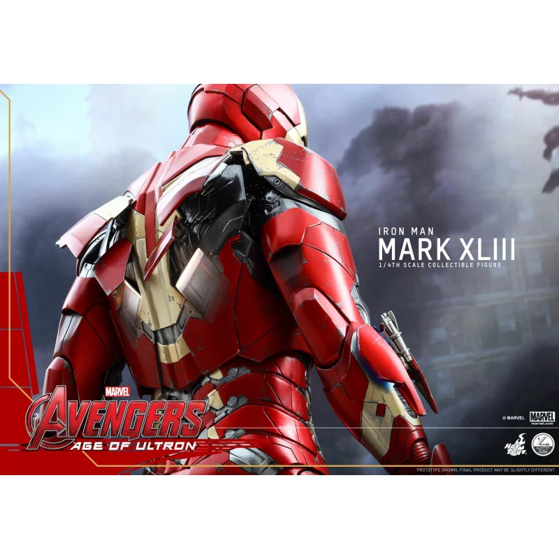 Hot Toys QS005 Avengers Age of Ultron Iron Man Mark XLIII 43 ( Robert Downey Jr. ) 1/4th scale Collectible Figure 49cm (Displayed)