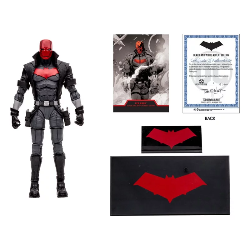 DC Multiverse Action Figure Red Hood (The New 52) Black & White