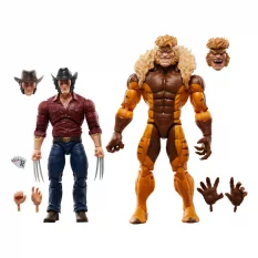 Wolverine 50th Anniversary Marvel Legends Pack de 2 Action Figurines Marvel's Logan & Sabretooth 15cm
