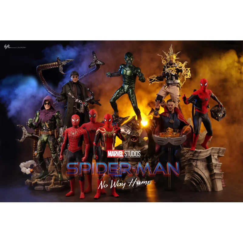 Hot Toys MMS661 Spider-Man: No Way Home Collectible Action Figurine 1/6 Friendly Neighborhood Spider-Man 30cm