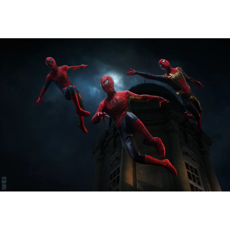 Hot Toys MMS661 Spider-Man: No Way Home Collectible Action Figurine 1/6 Friendly Neighborhood Spider-Man 30cm