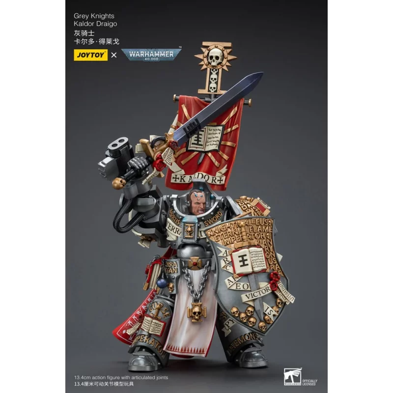 Warhammer 40k Action Figurine 1/18 Grey Knights Kaldor Draigo 13cm