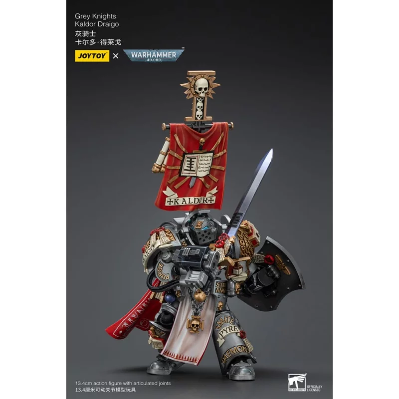 Warhammer 40k Action Figurine 1/18 Grey Knights Kaldor Draigo 13cm