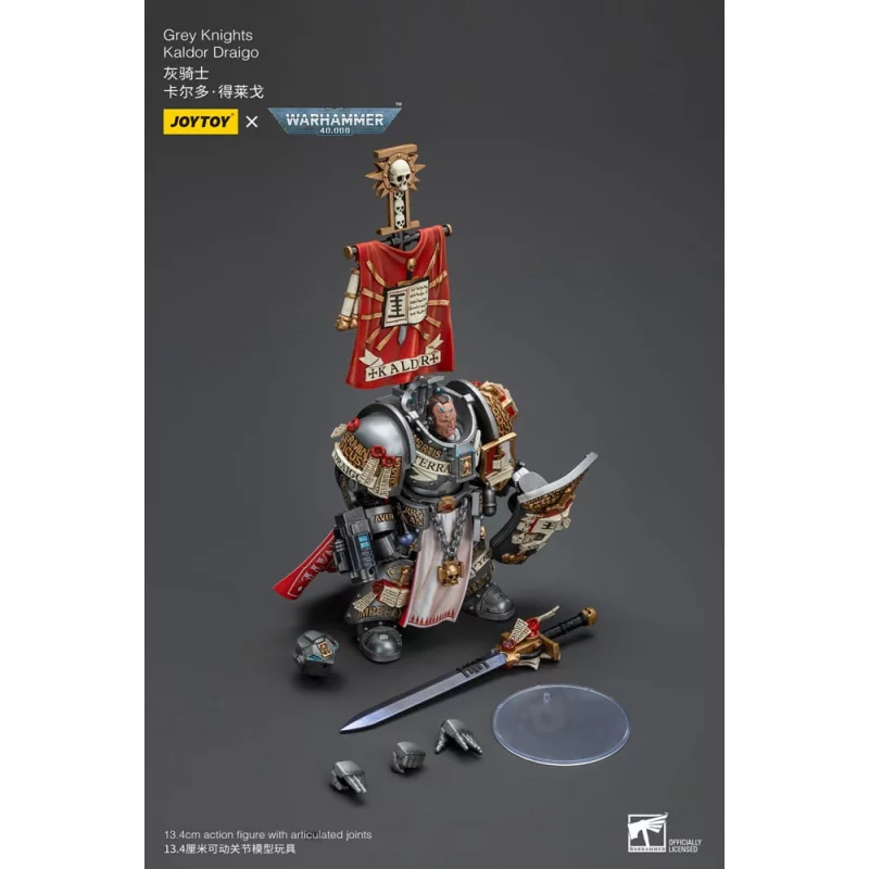Warhammer 40k Action Figurine 1/18 Grey Knights Kaldor Draigo 13cm