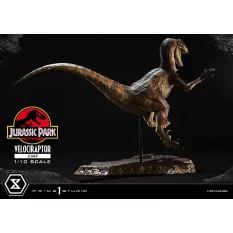Jurassic Park Statue Prime Collectibles 1/10 Velociraptor Jump 21cm