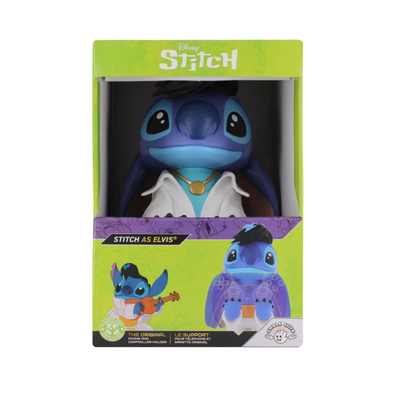 Lilo & Stitch Figurine Elvis Cable Guy Support Manette et Portable