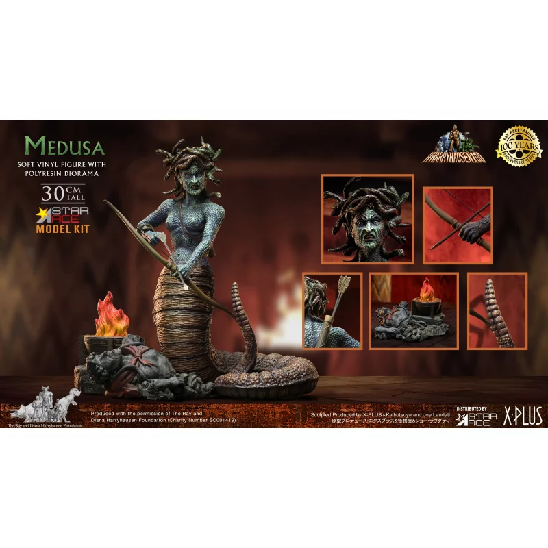 Le Choc des Titans (Clash of the Titans) Statue Maquette Soft Vinyl Ray Harryhausens Méduse Medusa 32cm