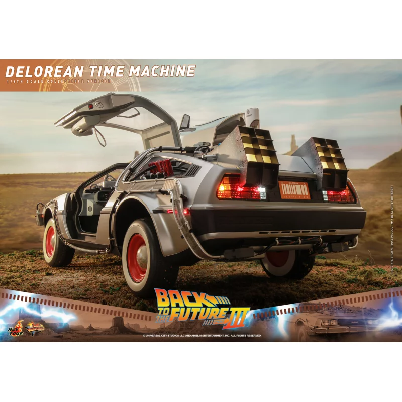 Hot Toys MMS738 Retour vers le Futur 3 III Collectible Véhicule 1/6 DeLorean Time Machine 72cm
