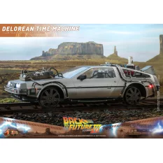 Hot Toys MMS738 Retour vers le Futur 3 III Collectible Véhicule 1/6 DeLorean Time Machine 72cm
