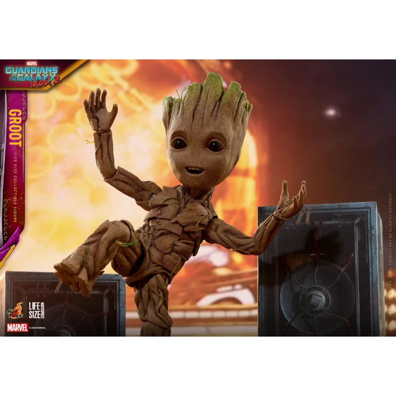 Hot Toys LMS005 Les Gardiens de la Galaxie Vol. 2 Young Groot Life-Size 1/1 Collectible Figurine 26cm (Neuf)