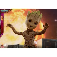 Hot Toys LMS005 Les Gardiens de la Galaxie Vol. 2 Young Groot Life-Size 1/1 Collectible Figurine 26cm (Neuf)