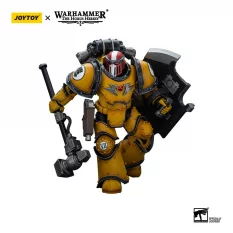 Warhammer Action Figure 1/18 The Horus Heresy Imperial Fists Legion MkIII Breacher Squad Sergeant with Thunder Hammer 12cm