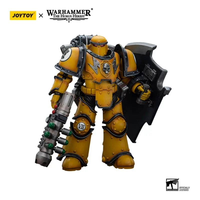 Warhammer Action Figurine 1/18 The Horus Heresy Imperial Fists Legion Breacher Squad Legion Breacher with Graviton Gun 12cm