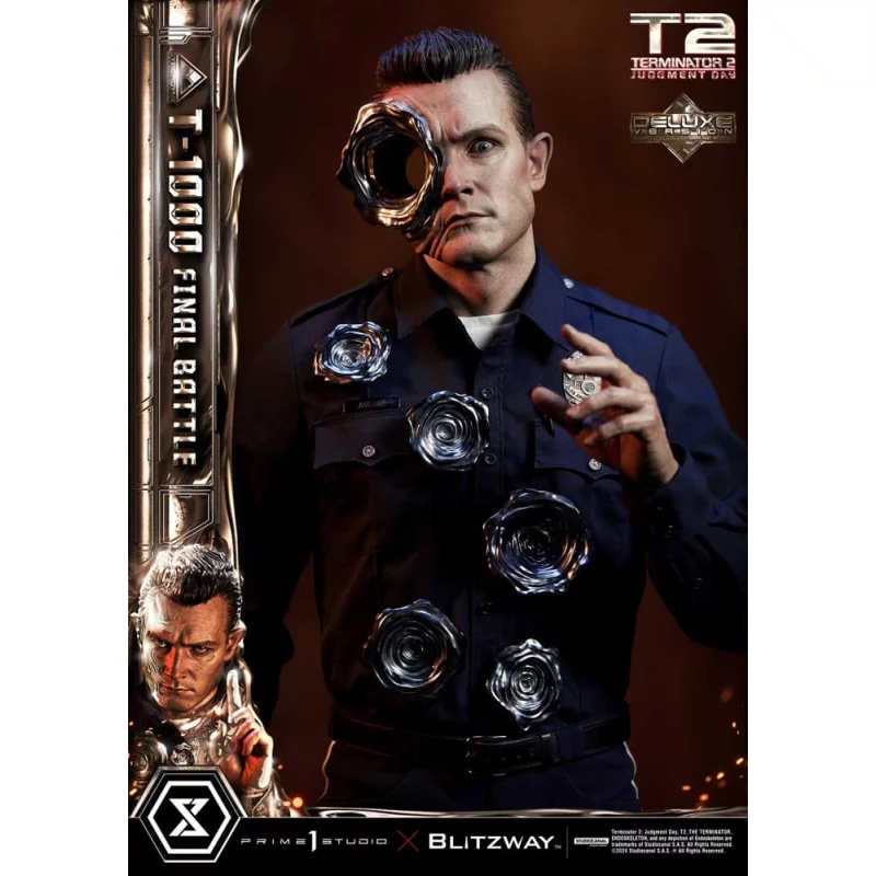 Terminator 2 Statue 1/3 T-1000 Final Battle Deluxe Version 73cm