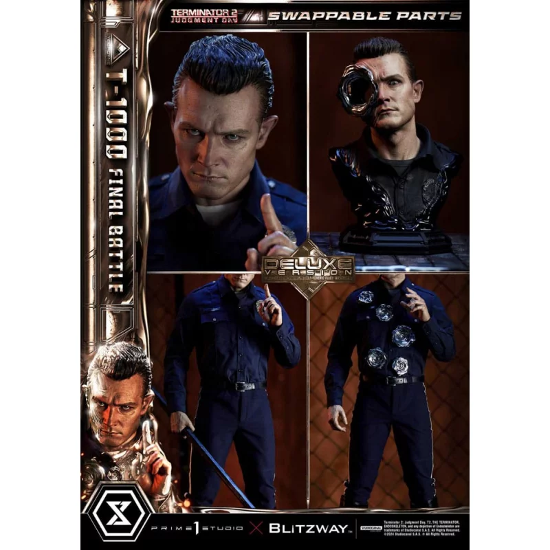 Terminator 2 Statue 1/3 T-1000 Final Battle Deluxe Version 73cm