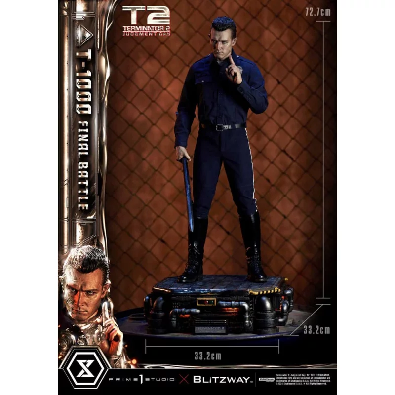 Terminator 2 Statue 1/3 T-1000 Final Battle Deluxe Version 73cm