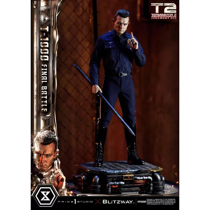 Terminator 2 Statue 1/3 T-1000 Final Battle Deluxe Version 73cm