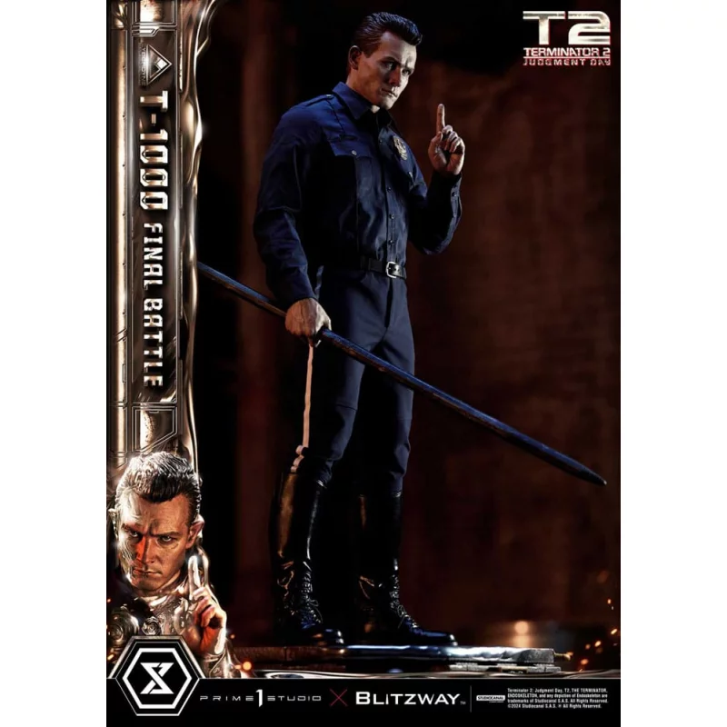 Terminator 2 Statue 1/3 T-1000 Final Battle Deluxe Version 73cm