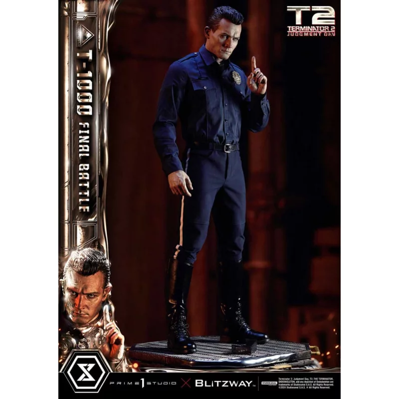 Terminator 2 Statue 1/3 T-1000 Final Battle Deluxe Version 73cm