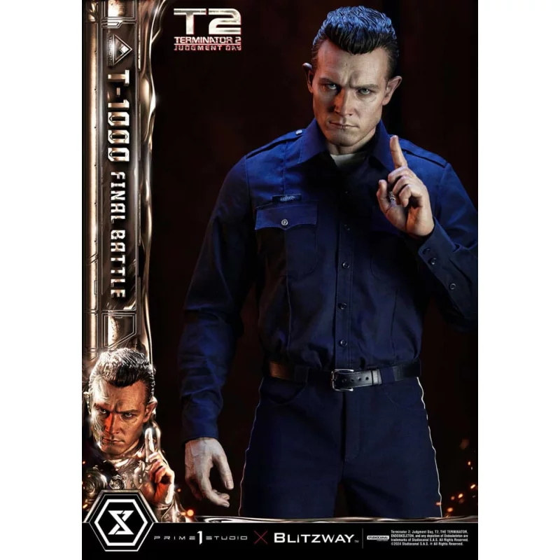 Terminator 2 Statue 1/3 T-1000 Final Battle Deluxe Version 73cm