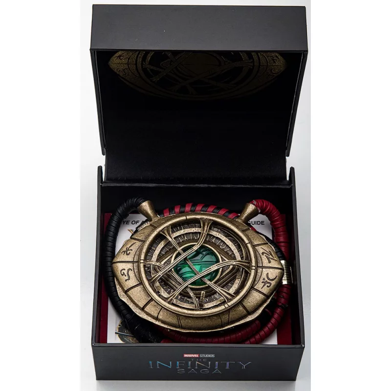 Marvel Doctor Strange Replica Necklace with light Eye of Agamotto 81cm