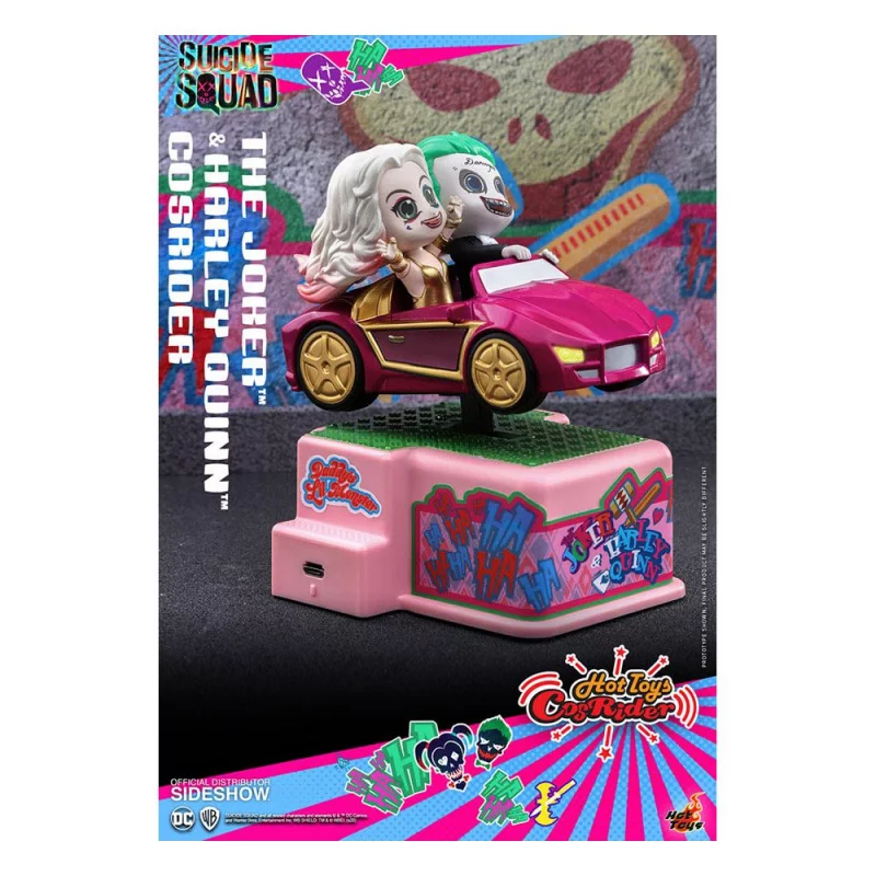 Hot Toys CSRD005 Suicide Squad The Joker &amp; Harley Quinn in Sport Car CosRider 13.5cm