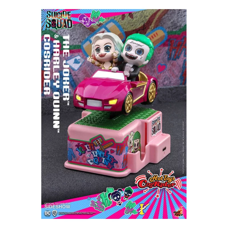 Hot Toys CSRD005 Suicide Squad The Joker &amp; Harley Quinn in Sport Car CosRider 13.5cm