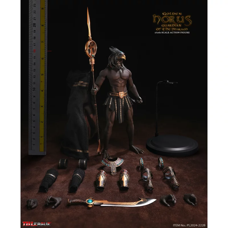 Horus Guardian of Pharaoh Golden Collectible Action Figure 1/12