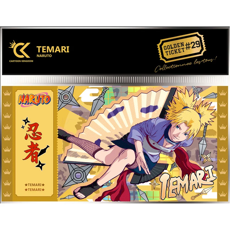 Naruto Golden Ticket V2 set de 12 Golden Tickets